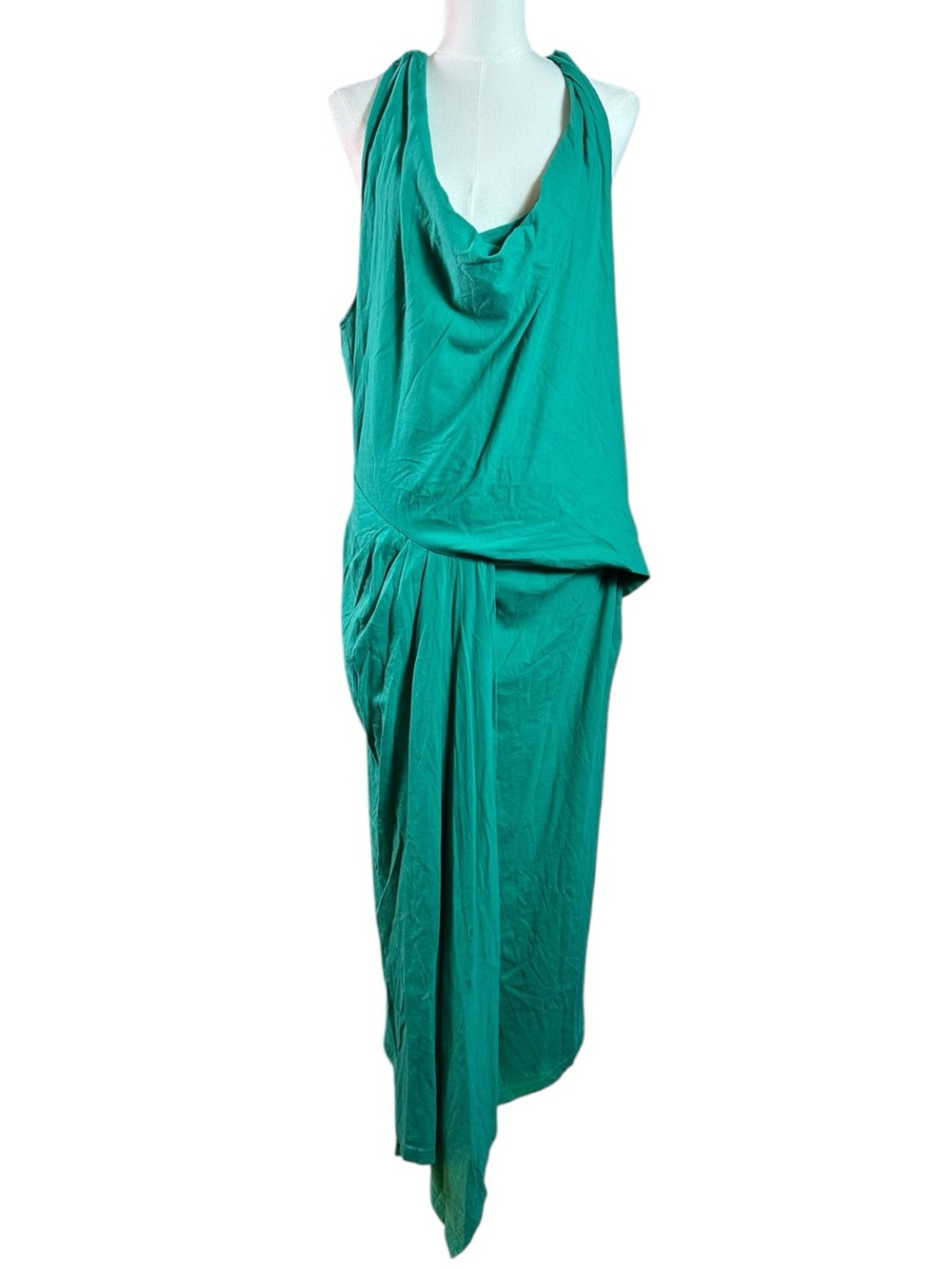 Free People Ethereal Beachy Odette Midi Dress in Vivid Green Size Large NWT - Picture 6 of 11